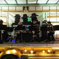 Akkordeon-Ensemble spielt beim Lichterfest in Reinbek (Anzünden der Weihnachtsbeleuchtung)