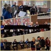 Akkordeon-Ensemble bei Auftritten in der Weihnachtszeit