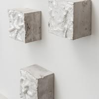 Sheathed, concrete and silver leaf