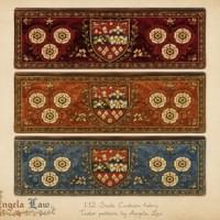 Tudor Cushion Print Design by Angela Law