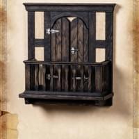 1:12 Scale Exterior balcony - Tudor rustic 