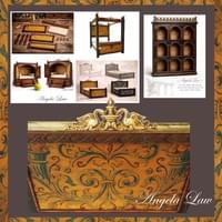 Ongoing pattern (from original antique Italian piece) Stencil use