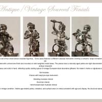 Antique Cherub Finials
