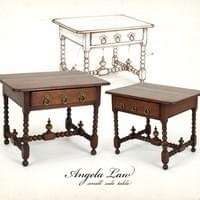 1:12 Scale 2026 hand carved side tables