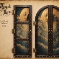 2026 Theme "Celestial" 1:12 Scale aged Door