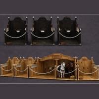 Dark Walnut and Oak Stables