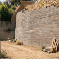 Mur de formigó texturat