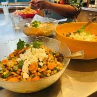Salade pois chiches carottes