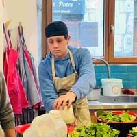 Préparation de la salade