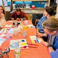 Flore et son aquarelle