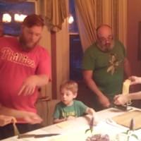Making pasta dough together