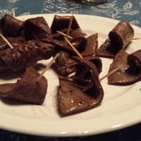 Cuir de Sang - Blood leather, a chewy delicacy made from beef blood