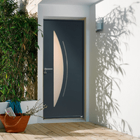 Porte d'entrée demi lune