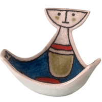 Glazed ceramic vide poche, Guido Gambone, circa 1960