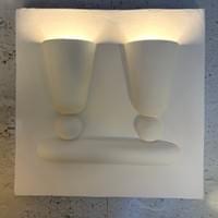 " Calix" plaster applique, by Massimo Mangiardi. 2026.