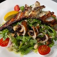 Grilled octopus w/arugula salad