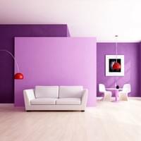 Peinture murale et plafonds, avec pose de toile à Lyon