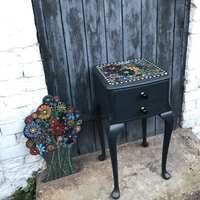Upcycled Mosaic Top Table