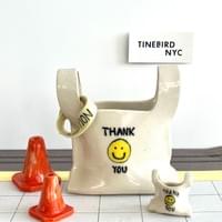 Thank you bag vase