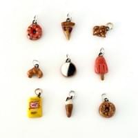 Snack porcelain charms