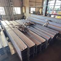 晉盟企業有限公司委託H行鋼裁切、鑽孔加工