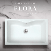 Évier de cuisine Flora Blanc