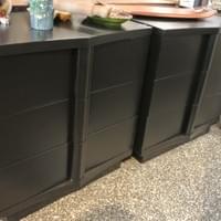 black mini chests $375 each 2 available 