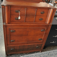 Mahogany chest of drawers - $595