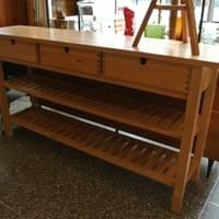 Blonde wood island $550