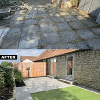 A before and after transformation.