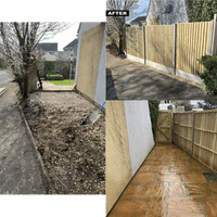 A before and after transformation.