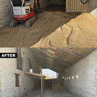 A before and after transformation.