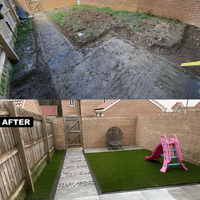 A before and after transformation.