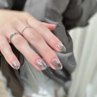 暈染款美甲 新店大坪林美甲 小隻