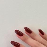 單色美甲 新店大坪林美甲 小隻