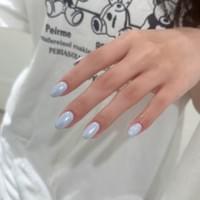 鏡面款美甲 新店大坪林美甲 小隻