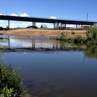 Regrading on the North side of 3 bridges park