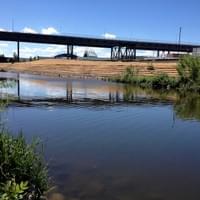 Regrading on the North side of 3 bridges park