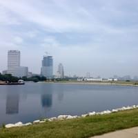 Downtown from Lake Shore State Park