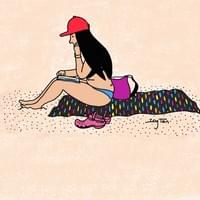 girl reading on the beach