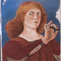 Renaissance fresco (lime reproduction)