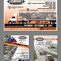 2011-2013 World's Largest Truck Convoy for Special Olympics Wisconsin Posters