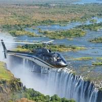 Helicopter Over Victoria Falls