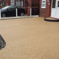 Resin Bound Aggregate with Step