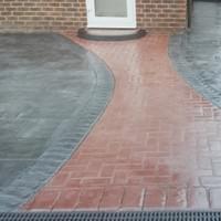 Concrete Imprint with Path