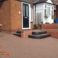 Resin Bound Aggregate with Step