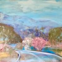 Flora on ther corner, 76 x 76cm, POA