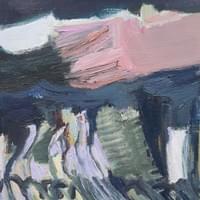 huile sur bois 23x24cm, 2025