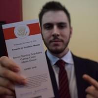 Being invited to attend President Obama's Remarks in Stavros Niarchos Foundation in Athens.