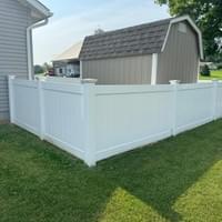 Backyard Vinyl Fence
